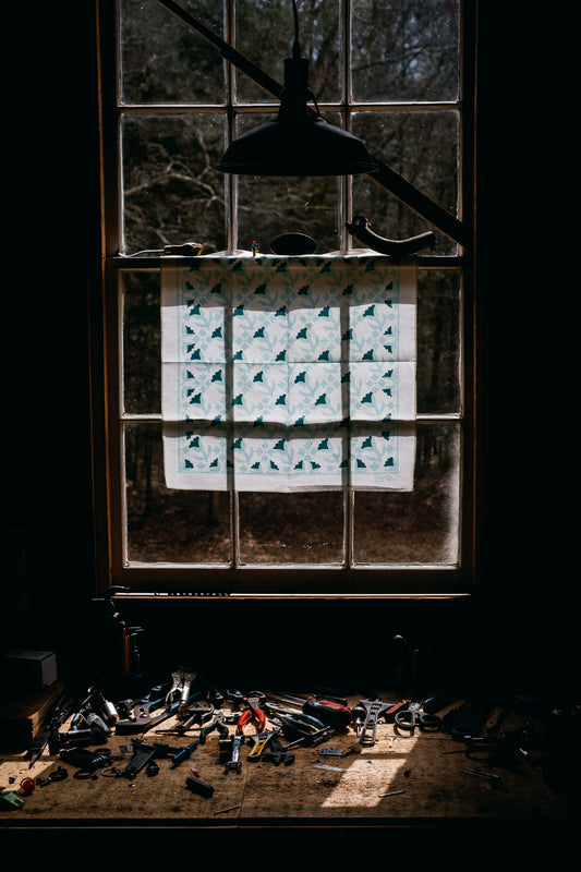 LaRon's Tulips and Holly Bandana