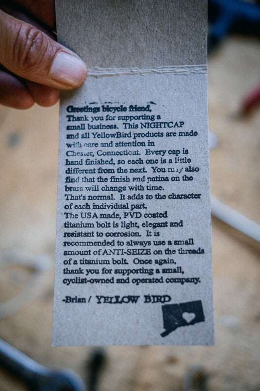 yellow bird stem top caps