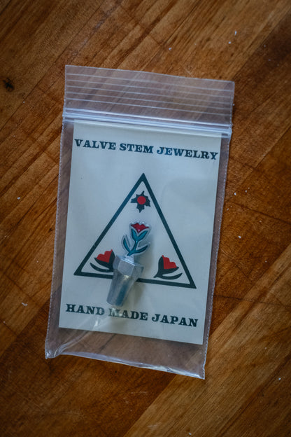 tulip valve stem cap jewelry