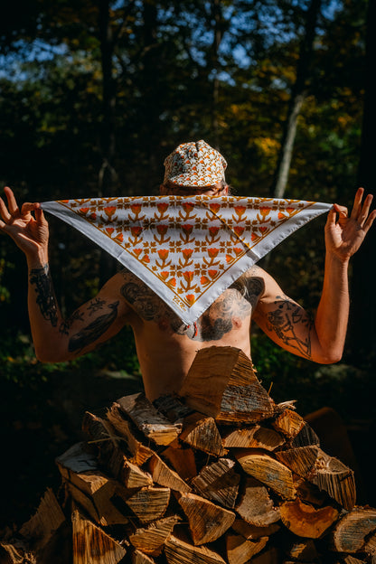LaRon's Tulips and Holly Bandana