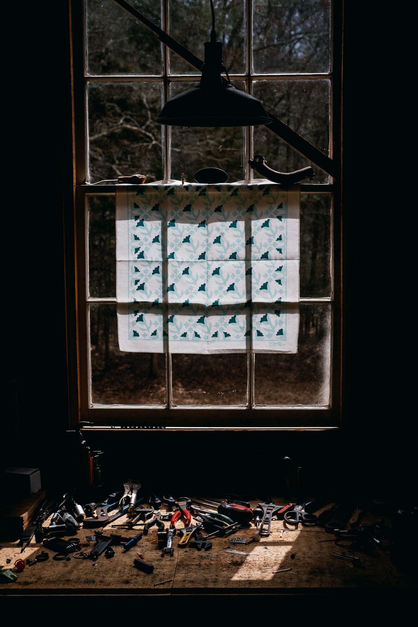 LaRon's Tulips and Holly Bandana