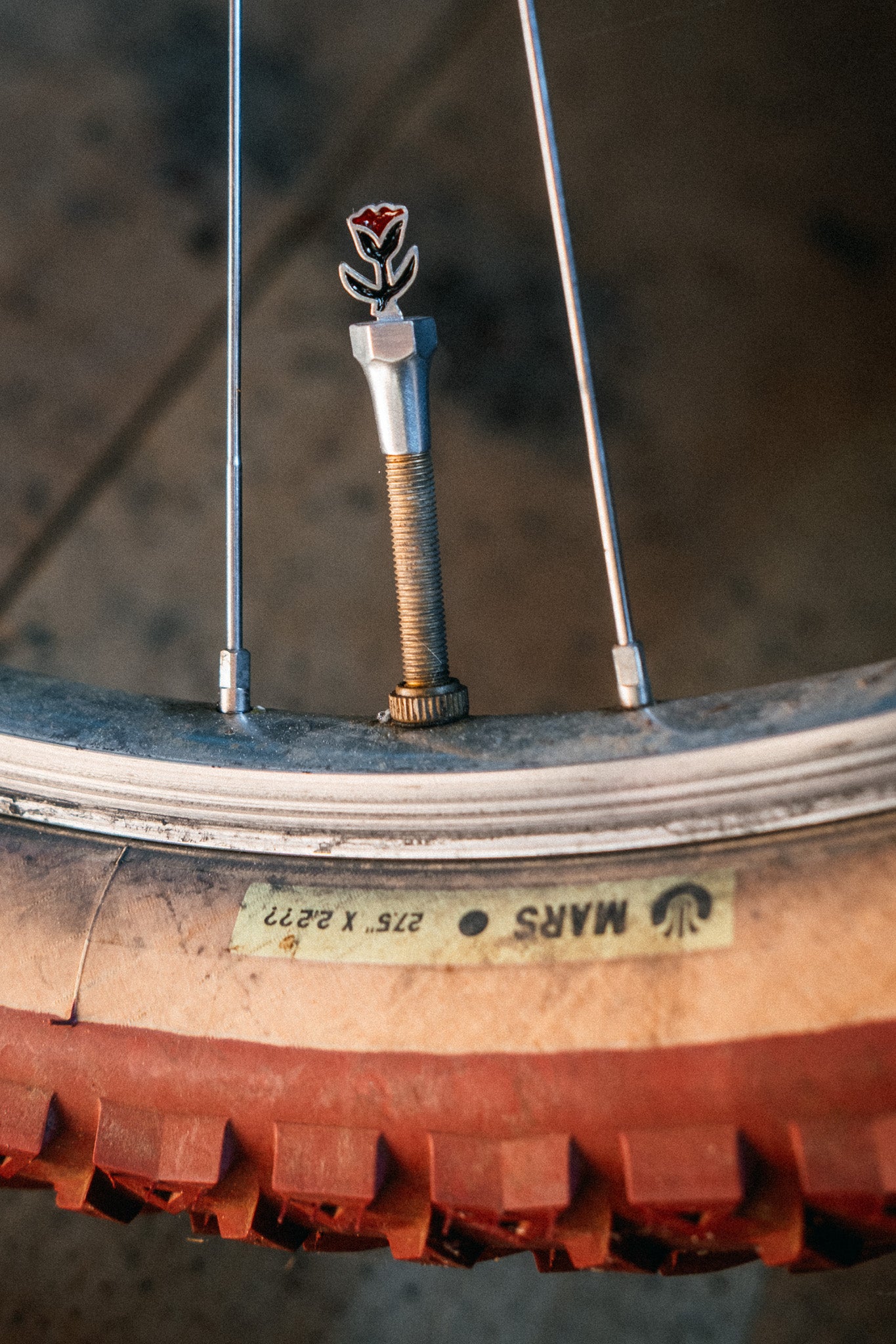 tulip valve stem cap jewelry