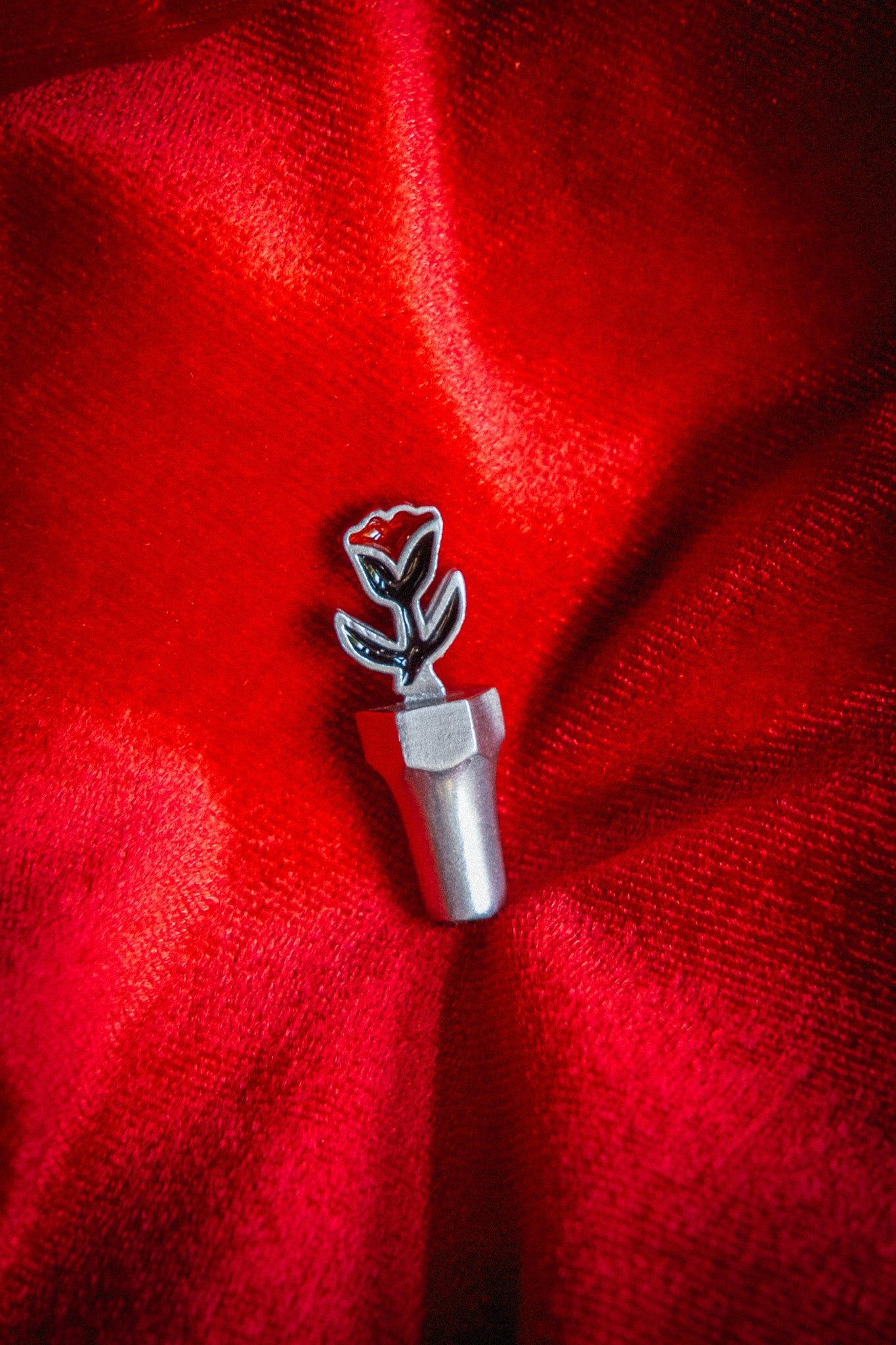 tulip valve stem cap jewelry