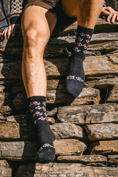 LaRon wool socks! Black Lava