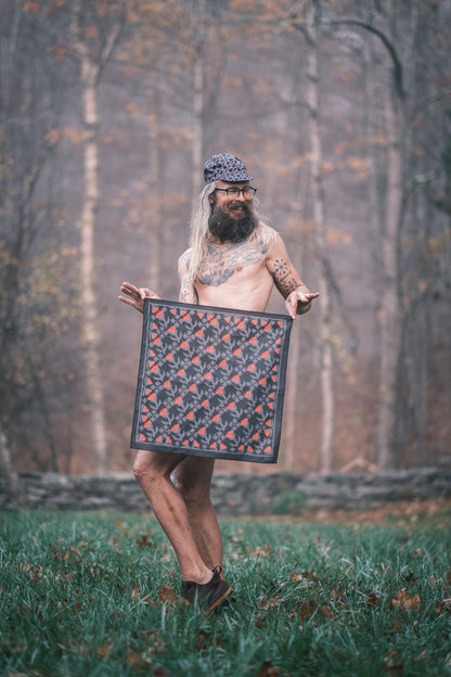 LaRon's Tulips and Holly Bandana